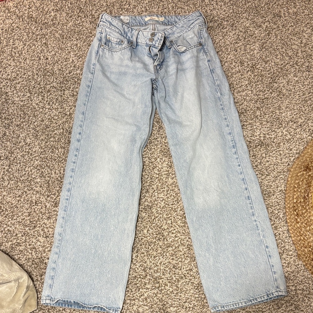 Levi's Light Blue Relaxed Straight Jeans